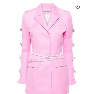 Mach and Mach bow embellished mini blazer dress